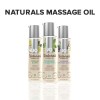 Масажна олія System JO - Naturals Massage Oil - Peppermint & Eucalyptus з натуральними ефірними олія в інтернет супермаркеті PbayMarket!