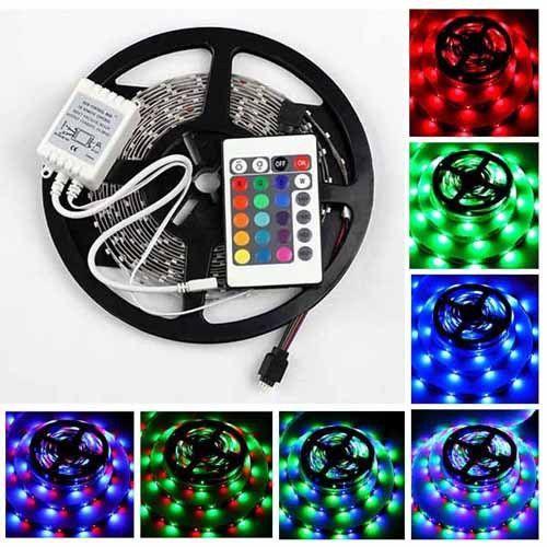Комплект світлодіодної стрічки OPT-TOP 3528 RGB у силіконі 5 м з пультом (1756374621)