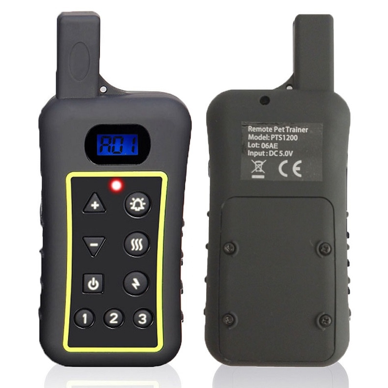 Електронний нашийник для великих собак + антилай 2в1 Trainertec PTS1200 водонепроникний до 1200 м