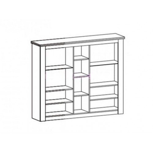 Комод-вітрина Меблі Сервіс Джорджія 3Д2В андерсон пайн Комод-вітрина Меблі Сервіс Джорджія 3Д2В андерсон пайн