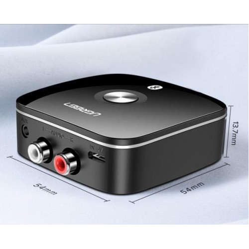 Бездротовий Bluetooth 5.0 аудіо приймач Ugreen 30445 c 3,5мм та 2RCA виходами Чорний (30445) Бездротовий Bluetooth 5.0 аудіо приймач Ugreen 30445 c 3,5мм та 2RCA виходами Чорний (30445)