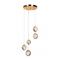 Люстра WunderLicht Wl1475 37.5x150 см Прозоро-золотистий (WL1475-35)