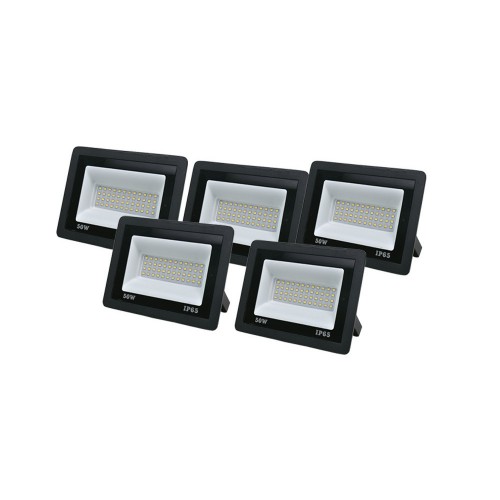 Комплект світлодіодних прожекторів Lightwell 50W 5 шт (LW-FL-B-50) Комплект світлодіодних прожекторів Lightwell 50W 5 шт (LW-FL-B-50)