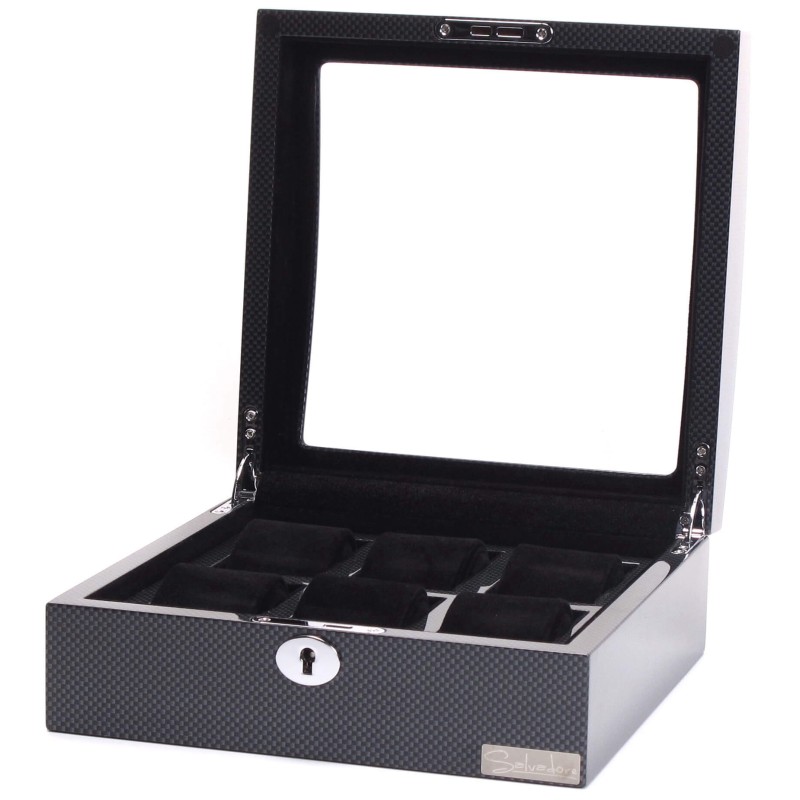 Шкатулка для зберігання годинників Salvadore WB3035-6CAB Сірий