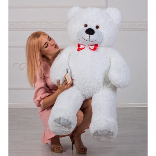 Плюшевий ведмедик Mister Medved Хеппі 130 см Білий (009) Плюшевий ведмедик Mister Medved Хеппі 130 см Білий (009)