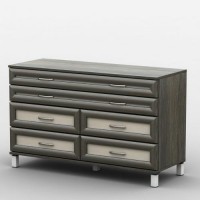 Комод Тиса Мебель АКМ-76 2 Венге Дуб молочний 90x60x120 см Комод Тиса Мебель АКМ-76 2 Венге Дуб молочний 90x60x120 см