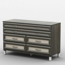 Комод Тиса Мебель АКМ-76 2 Венге Дуб молочний 90x60x120 см