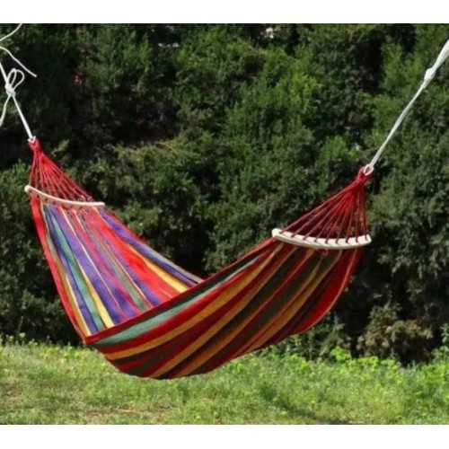 Гамак No Brand 200x80 см Різнокольоровий (2104618619) Гамак No Brand 200x80 см Різнокольоровий (2104618619)