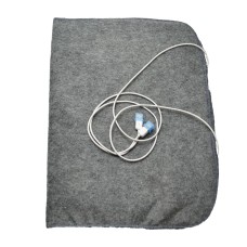 Електричне міні простирадло SHINE Міні-3 з підігрівом від USB 65х45 см Grey