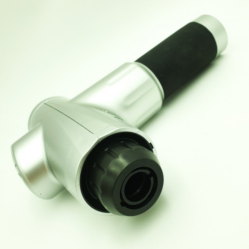 Акумуляторний масажер для тіла 4 насадки Fascial Gun KH-320 Сірий (VD201605923)