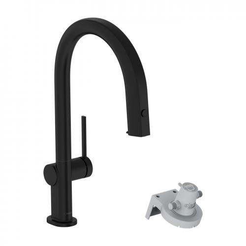 Змішувач для кухонної мийки Hansgrohe Aqittura M91 FilterSystem 210 Чорний матовий 76826670