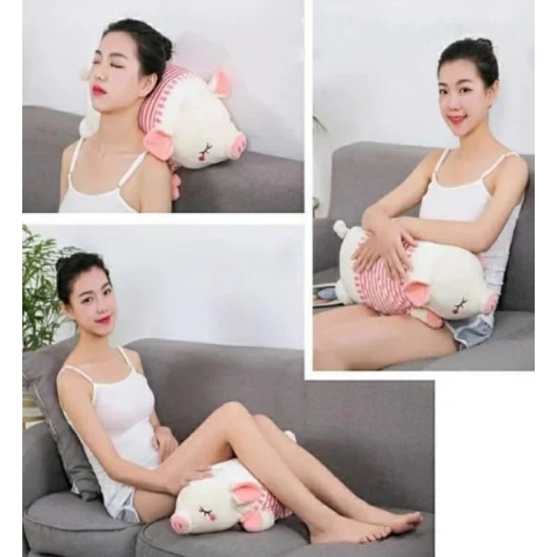Масажна подушка Piggy WJH-11 Свинка 55x20x17 см Білий (1438124094)