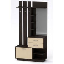 Передпокій з гачками Компанит Єва 100,3х38х195 см Венге