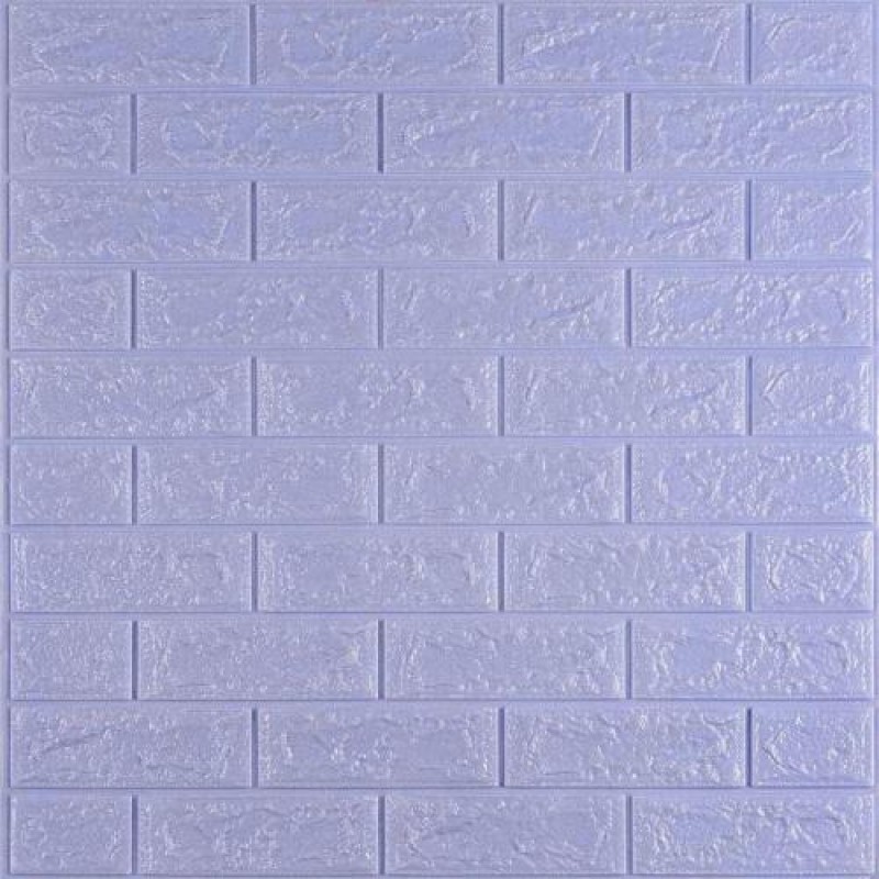 3D панель самоклеюча цегла світло-фіолетова 700x770x5мм (015-5) Sticker Wall SW-00000083