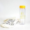 Пляшечка для води My Bottle у чохлі Жовта
