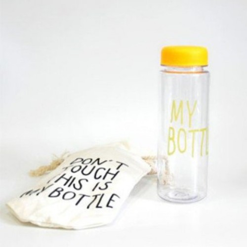 Пляшечка для води My Bottle у чохлі Жовта