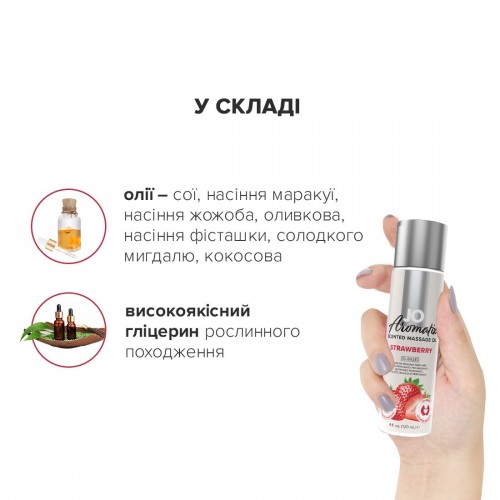Натуральна масажна олія System JO Aromatix — Massage Oil — Strawberry 120 мл в інтернет супермаркеті PbayMarket! Натуральна масажна олія System JO Aromatix — Massage Oil — Strawberry 120 мл в інтернет супермаркеті PbayMarket!