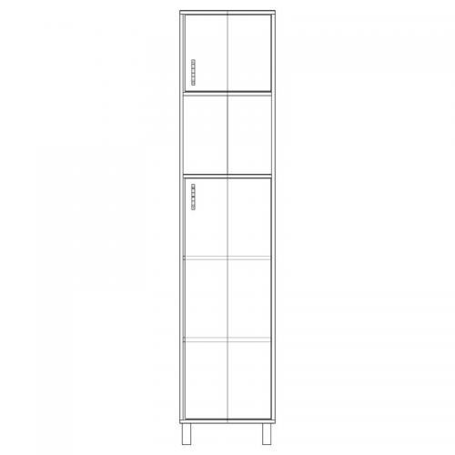 Шафа-Пенал Тиса Мебель ШС-409 Дуб сонома 205x35x45 см Шафа-Пенал Тиса Мебель ШС-409 Дуб сонома 205x35x45 см