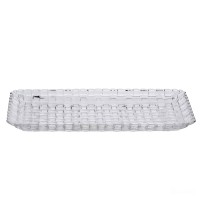 Блюдо для закусок YIWU 25x12.5x1.5 см Прозорий (HP-YH-33)