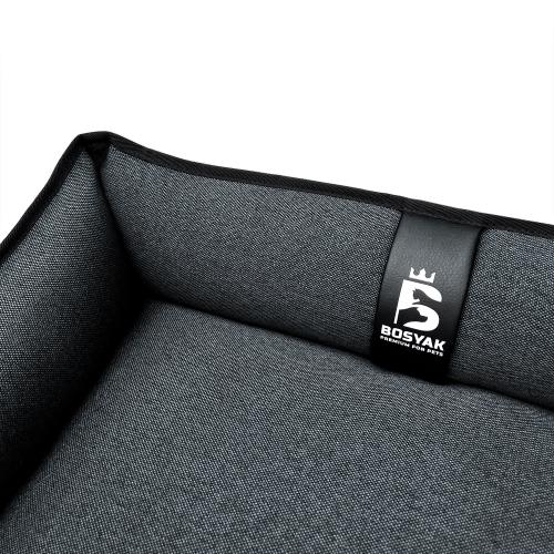 Лежак ліжко для собак та котів EGO Bosyak Рогожка S 65x55 Сірий (спальне місце для собак та котів) Лежак ліжко для собак та котів EGO Bosyak Рогожка S 65x55 Сірий (спальне місце для собак та котів)