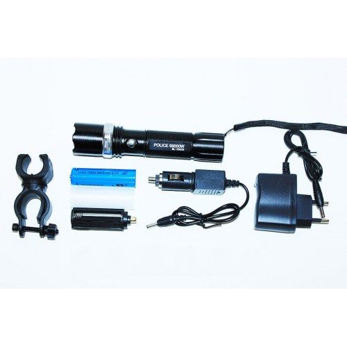 Тактичний ліхтарик Police BL-8626 99000W Black (1002)