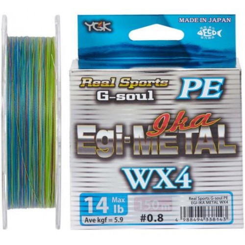 Шнур YGK G-Soul EGI Metal 180m #0.5/0.117mm 10lb/3.8kg (1013-5545.00.11) Шнур YGK G-Soul EGI Metal 180m #0.5/0.117mm 10lb/3.8kg (1013-5545.00.11)