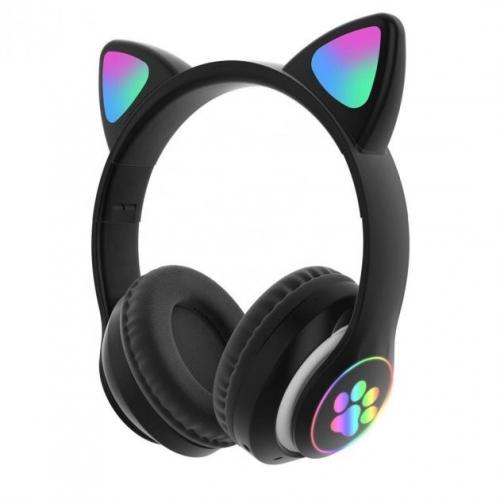 Бездротові Bluetooth навушники з вушками Cat Ear VZV-23M/7805 з LED підсвічуванням в інтернет супермаркеті PbayMarket!