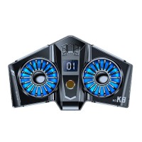 Універсальний подвійний напівпровідниковий радіатор-вентилятор (кулер) для смартфона Union PUBG Mobile K8 Silver