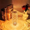 Настільна світлодіодна кристалічна лампа RIAS Rose Diamond RGB з пультом (3_04418)
