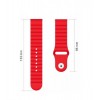 Ремінець BeWatch для Amazfit BIP | Bip Lite | Bip U/Pro/Mini | GTS | GTS 2(E) | GTR 42mm силіконовий 20мм Wave Червоний (1010704)