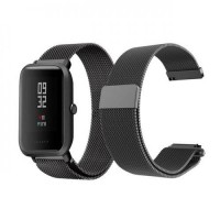 Ремінець BeWatch міланська петля для Xiaomi Amazfit BIP Чорний (1010201)