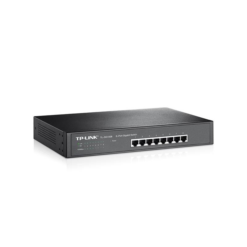 Комутатор TP-Link TL-SG1008 (8хGE, метал)