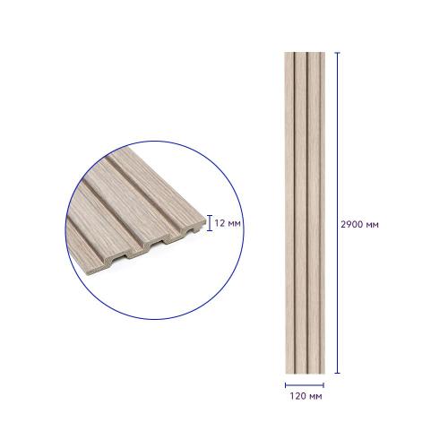 Декоративна стінова рейка Sticker Wall PS 2900x120x12 мм Бежевий (SW-00002129) Декоративна стінова рейка Sticker Wall PS 2900x120x12 мм Бежевий (SW-00002129)