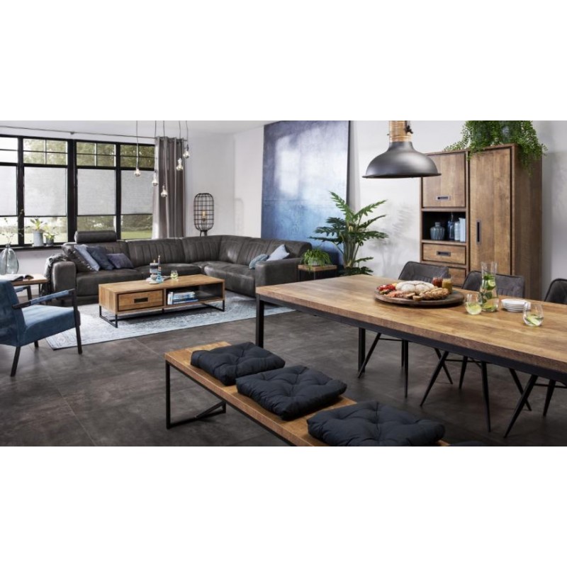 Обідній стіл у стилі Loft NS-1247 780x1800x700 мм Черный