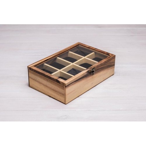 Скринька коробка органайзер з дерева з подушечками ecoWalnut 8.2х27.5х18 см Скринька коробка органайзер з дерева з подушечками ecoWalnut 8.2х27.5х18 см