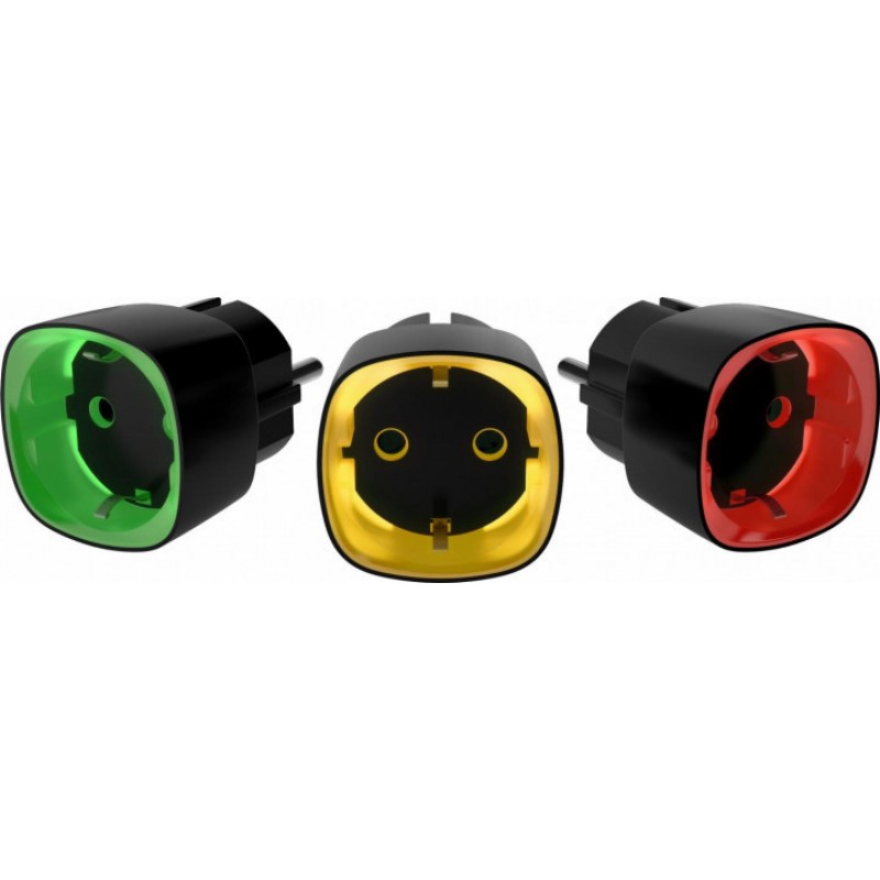 Розумна розетка з лічильником енергоспоживання Ajax Socket чорна