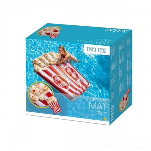 Пляжний надувний матрац Intex 58779 Попкорн, серія Фастфуд, 178 х 124 см (hub_xmnutt) в інтернет супермаркеті PbayMarket!
