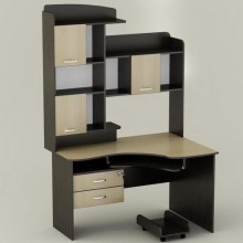 Стіл комп'ютерний Тиса Мебель СК-19 Венге Молочний 2015x900x1300 мм