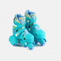Роликові ковзани із захистом Best Roller 26-29 XS PU колеса, що світяться, Blue (141099)