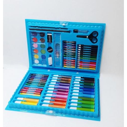 Дитячий набір для малювання No Brand ART set Rainbow комплект для дитячої творчості в кейсі 86 предметів Синій Дитячий набір для малювання No Brand ART set Rainbow комплект для дитячої творчості в кейсі 86 предметів Синій