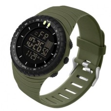 Водостійкий тактичний кварцовий годинник Sanda Bike Green