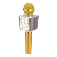 Бездротовий Bluetooth мікрофон для караоке Wester WS-1688 Gold