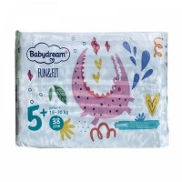 Підгузники Babydream FUN&FIT 5+ junior+ 16-30 кг 38 шт