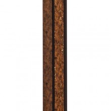 Декоративна стінова рейка Sticker Wall PS 2900x120x12 мм Коричнево-чорний (SW-00001747)