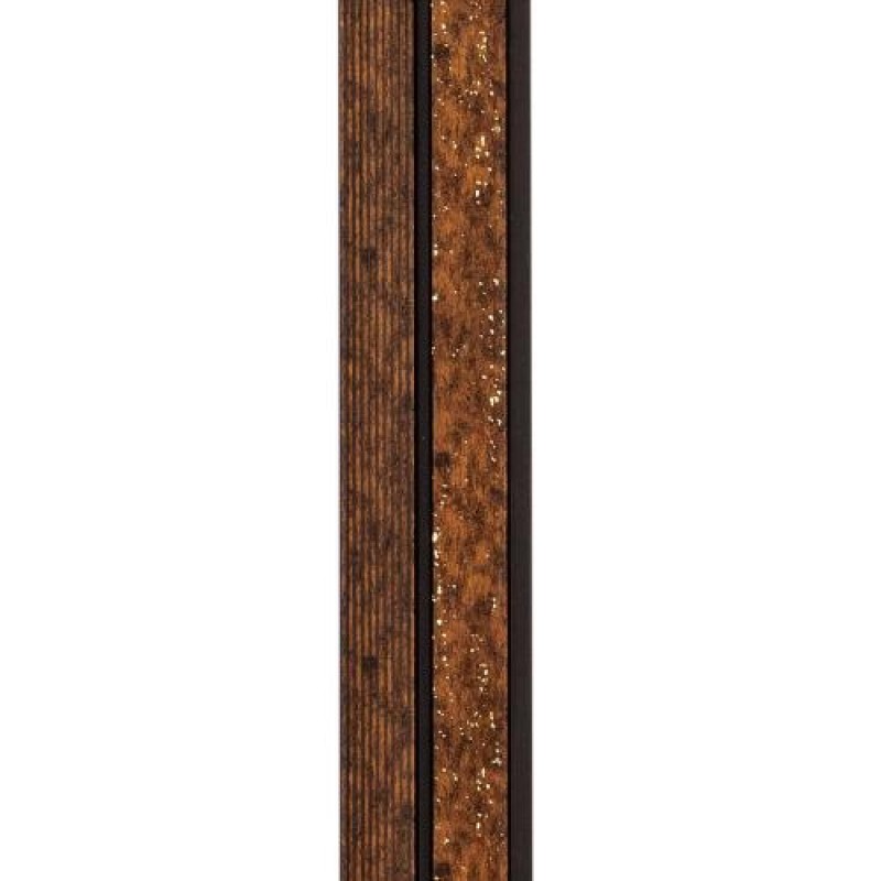 Декоративна стінова рейка Sticker Wall PS 2900x120x12 мм Коричнево-чорний (SW-00001747)