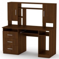 Стіл комп'ютерний Компаніт Менеджер 140х60х142 см Горіх екко Стіл комп'ютерний Компаніт Менеджер 140х60х142 см Горіх екко