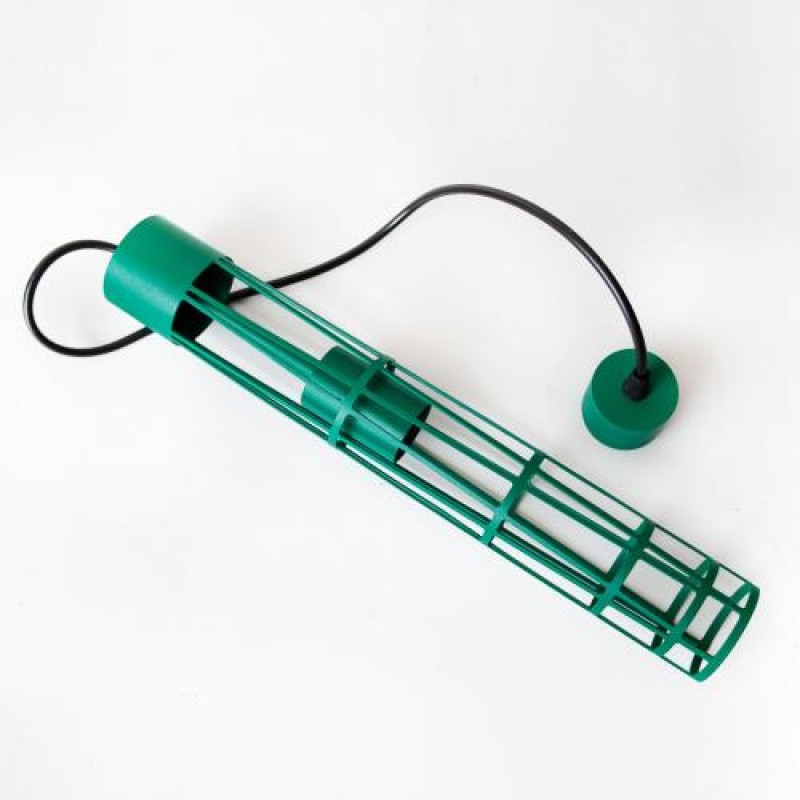 Світильник підвісний MSK Electric Flow у стилі лофт під лампу Е27 зелений NL 6040 GN