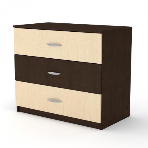 Комод для речей Компанит 3Б Венге комбі (kom-220) Комод для речей Компанит 3Б Венге комбі (kom-220)