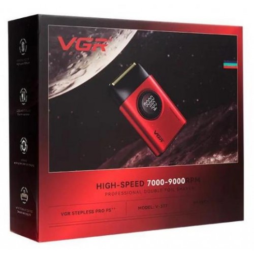 Електробритва VGR Professional Stepless Pro FS V-377 з подвійним лезом Red (2104618578) Електробритва VGR Professional Stepless Pro FS V-377 з подвійним лезом Red (2104618578)