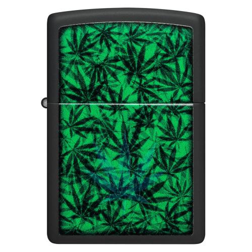 Запальничка бензинова Zippo Cannabis Design Black Light (48736) Запальничка бензинова Zippo Cannabis Design Black Light (48736)